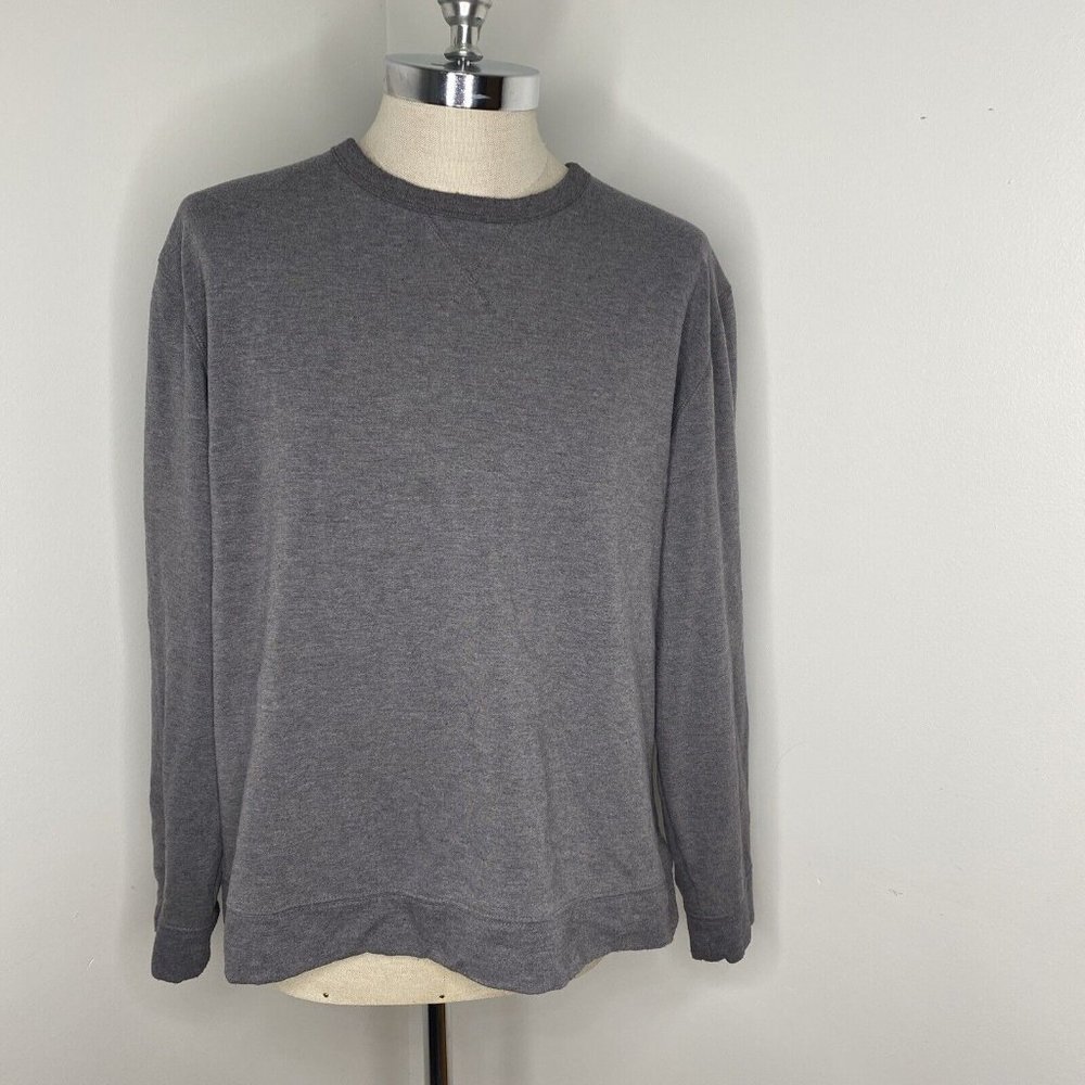 Jachs New York Mens Sweatshirt Sz XL Grey Crew Neck Shirt Fleece